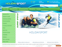 Tablet Screenshot of holidaysport.cz